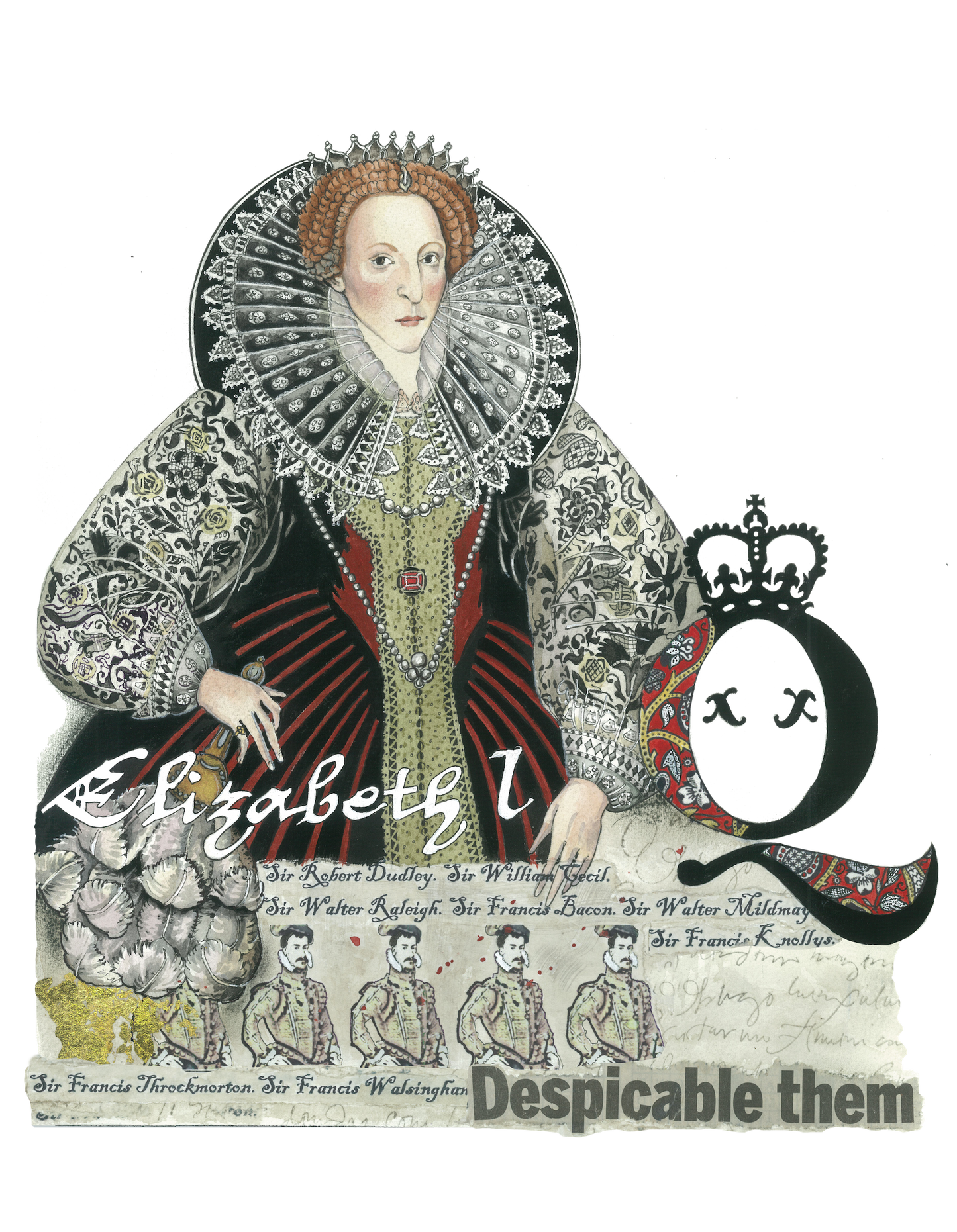 Queen Elizabeth I Unisex T-Shirt - Black