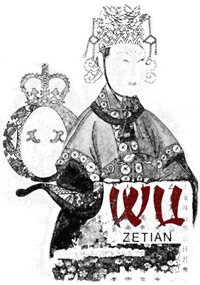 Empress Wu Zetian Silk Square Scarf-Print- Dead Queens