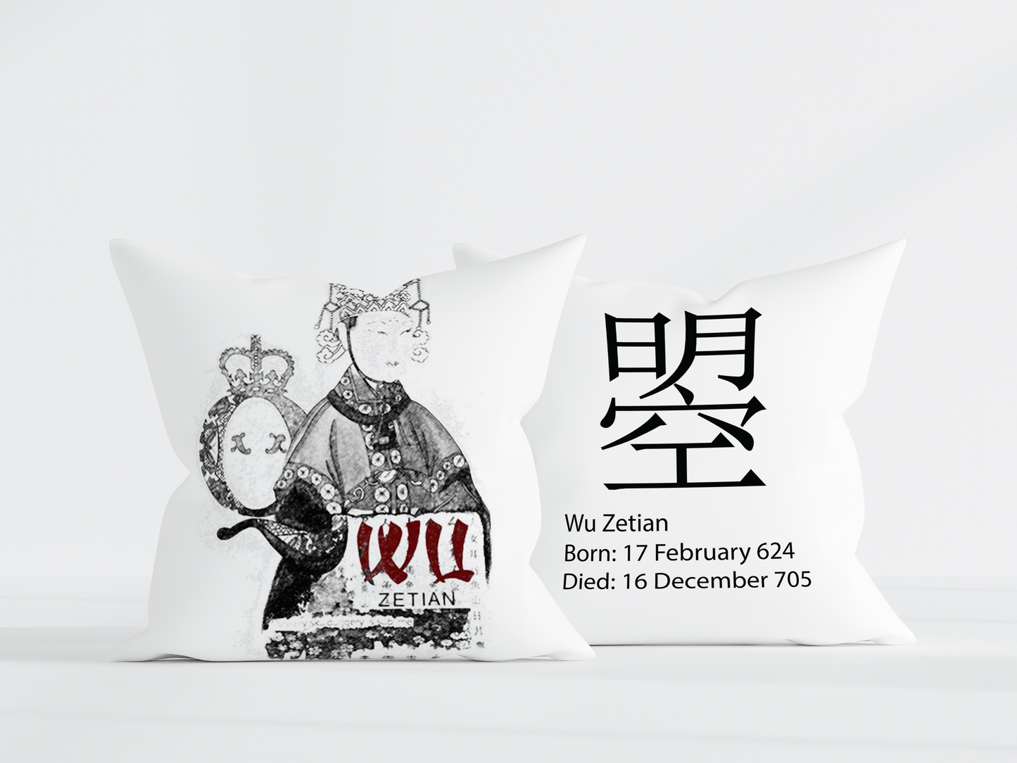 Empress Wu Pillow Cover - 22x22