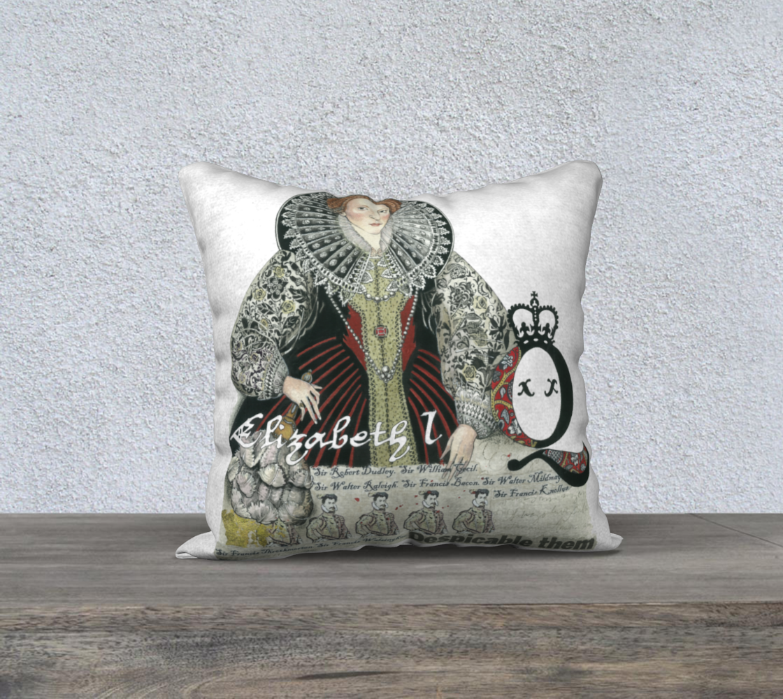 Queen Elizabeth Pillow Cover - 18x18