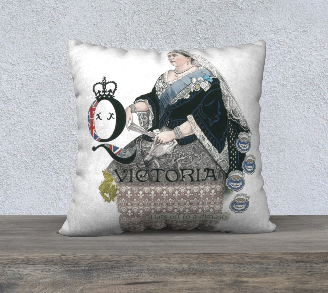 Queen Victoria Throw PIllow 22x22