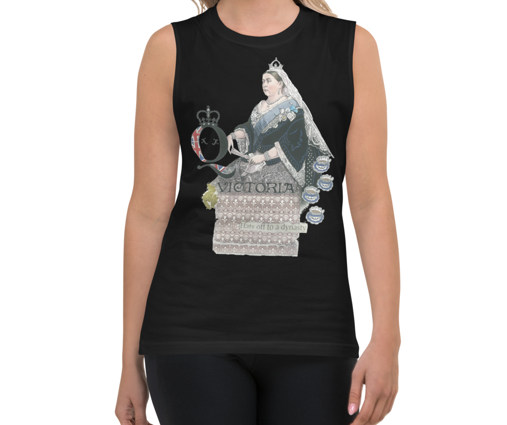 Queen Victoria Muscle Tank - Black