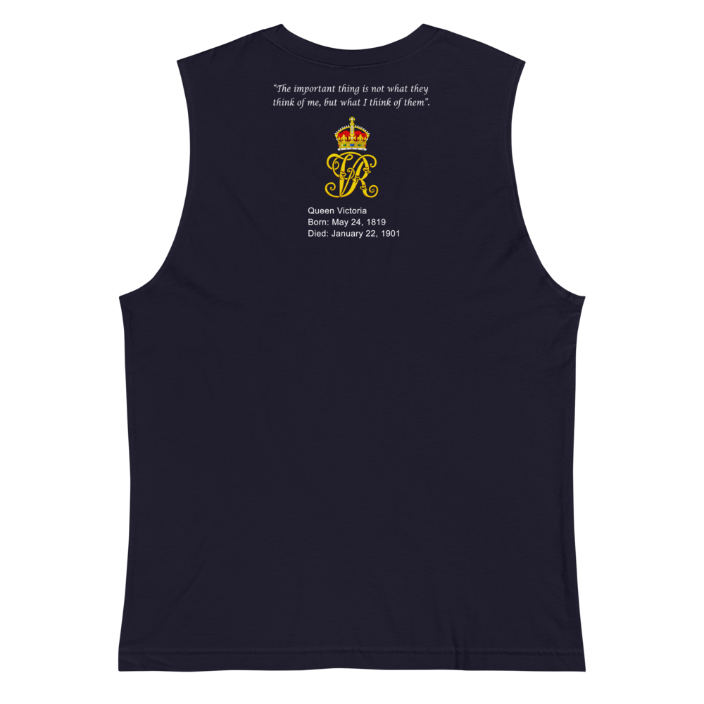 Queen Victoria Muscle Tank - Navy