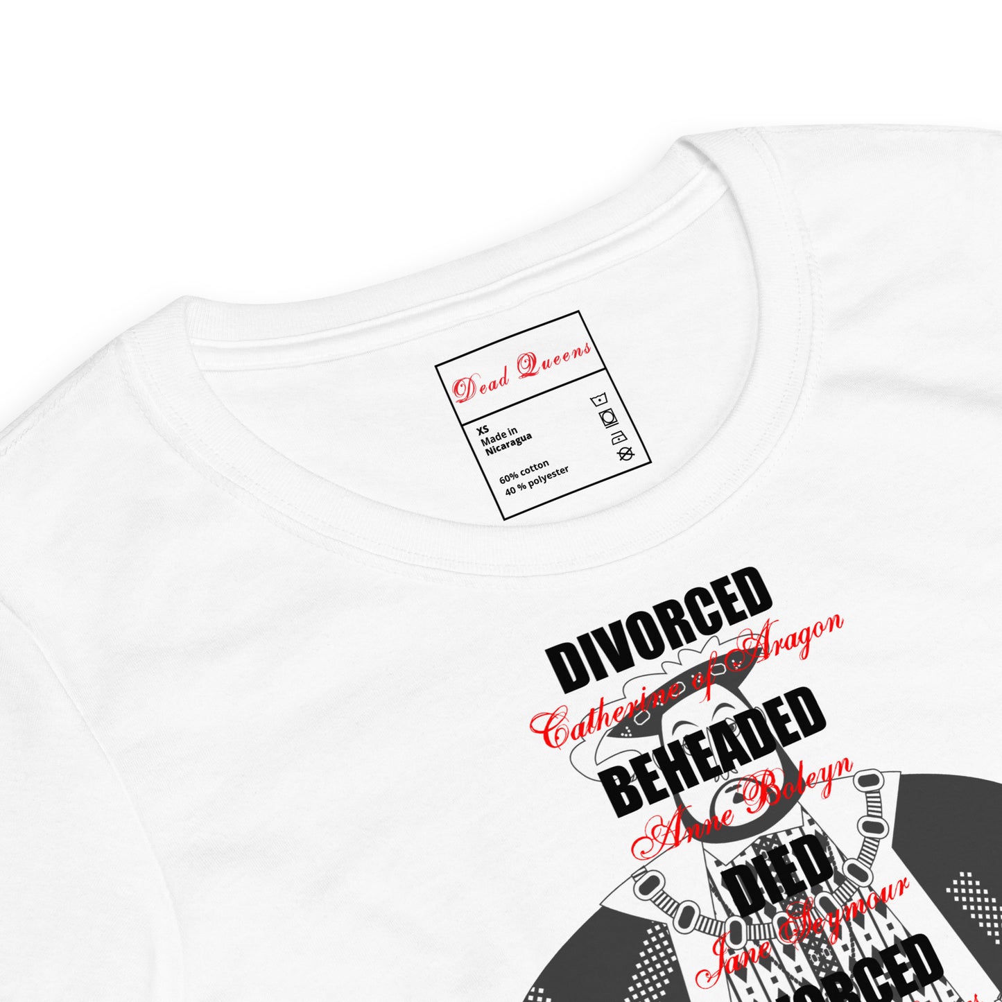 The Six Wives of Henry VIII Crew Neck T-Shirt-Label